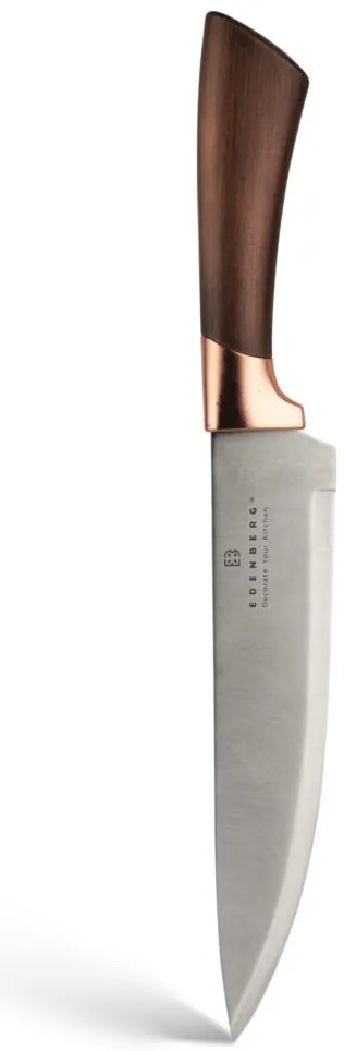 6 dielna sada nožov v elegantnom stojane v medenej farbe