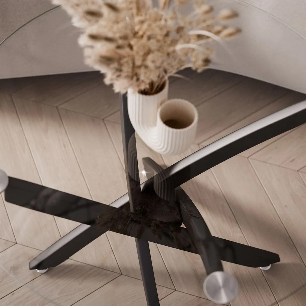 KONFERENČNÝ STOLÍK PASCAL ČIERNY + SKLO