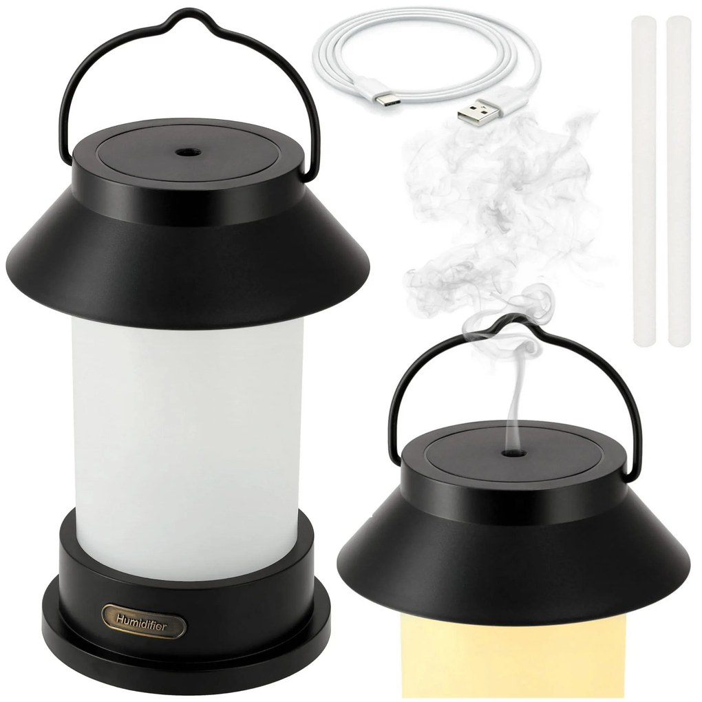 BERGE Zvlhčovač vzduchu s imitáciou ohňa