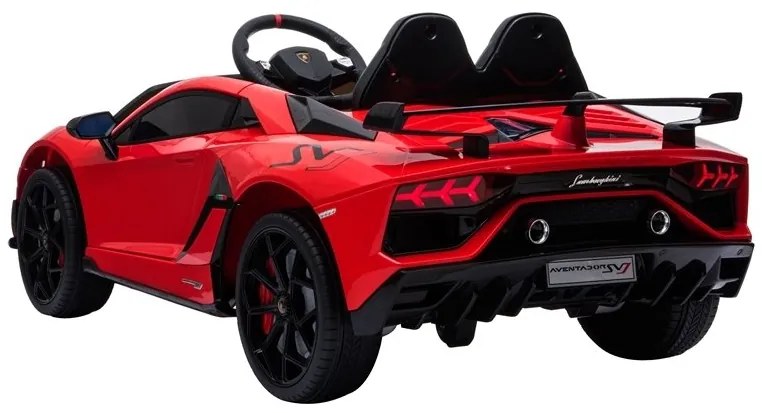 LEAN CARS  ELEKTRICKÉ AUTÍČKO LAMBORGHINI AVENTADOR - NELAKOVANÉ - ČERVENÉ - 2x45W - 1x12V7Ah - 2021