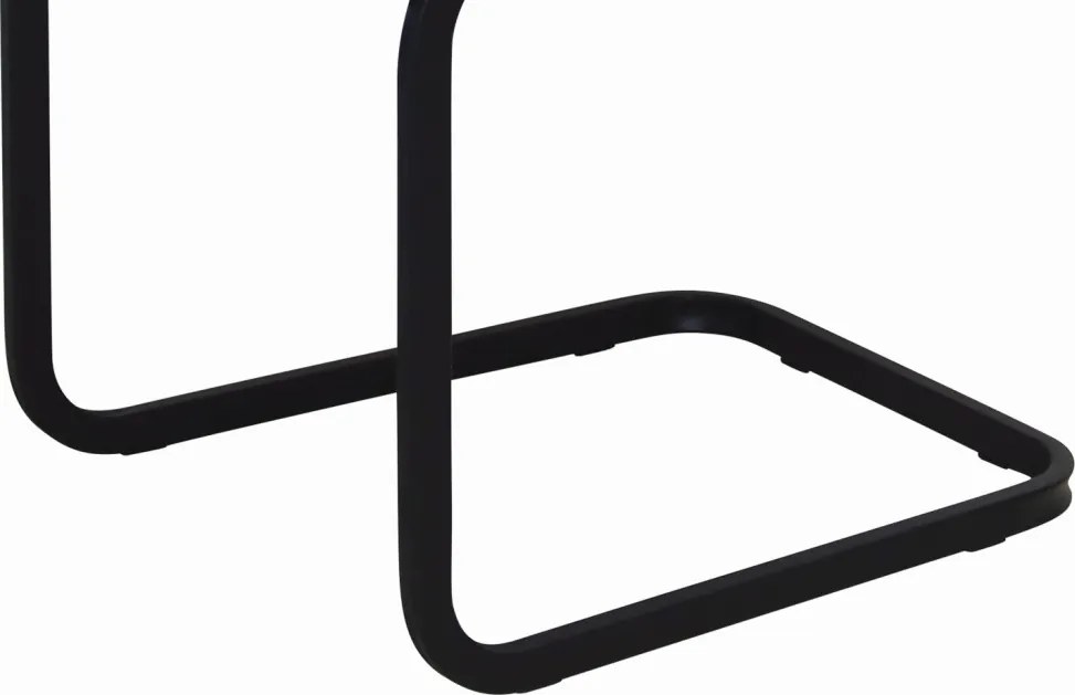 Jedálenská stolička Rindul, hnedá camel látka v optike lesklej kože