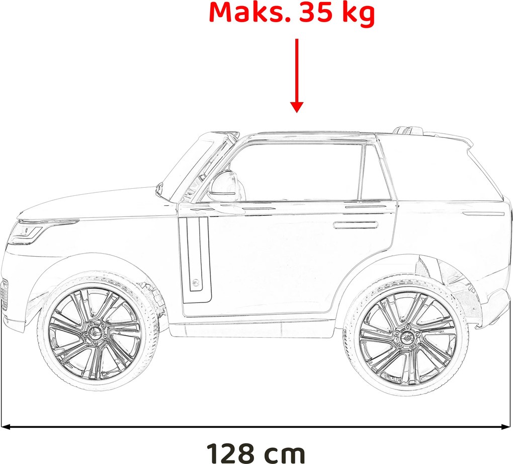 Ramiz Detské vozidlo Range Rover SUV Lift červené