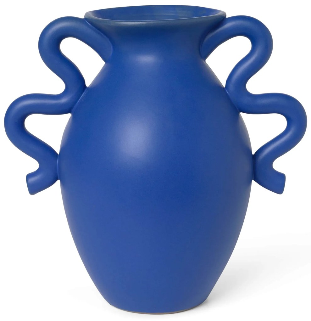 Ferm Living Keramická váza Verso Bright Blue