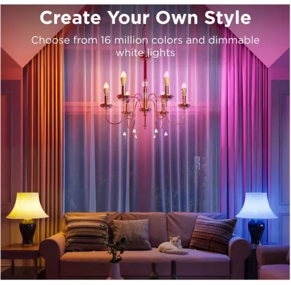 SADA 2x LED RGBWW Stmievateľná žiarovka E14/5W/230V 2700-6500K Wi-Fi - Govee