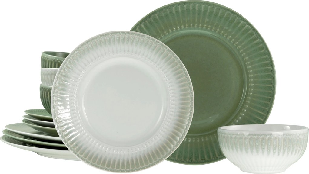 XXXLutz JEDÁLENSKÝ SERVIS Celadon Mix 12-dielne Creatable - Online Only bytové doplnky - 007768068102