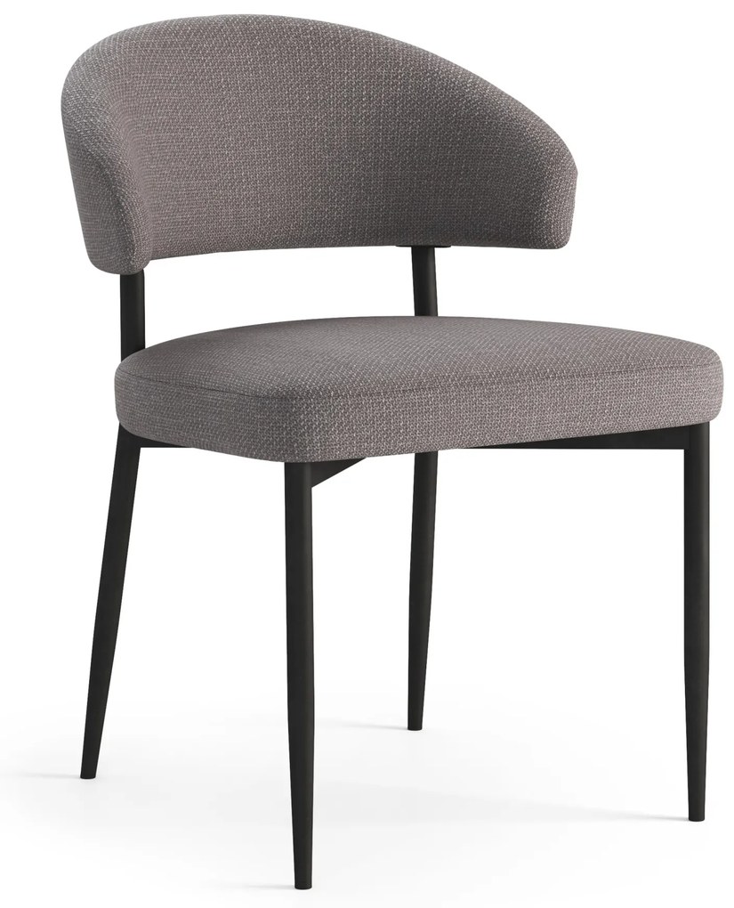 IRIS Svetlosivá Taupe (látka Basel 34) - MODERNÁ ČALÚNENÁ STOLIČKA DO OBÝVAČKY/JEDÁLNE LOFT