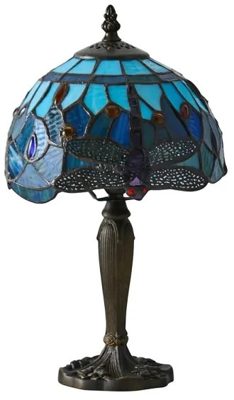 Endon 64088 - Stolná lampa Tiffany DRAGONFLY 1xE14/40W/230V priemer 20 cm