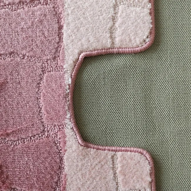 Sada kúpeľňových koberčekov Montana Sariyer XL Dusty Rose