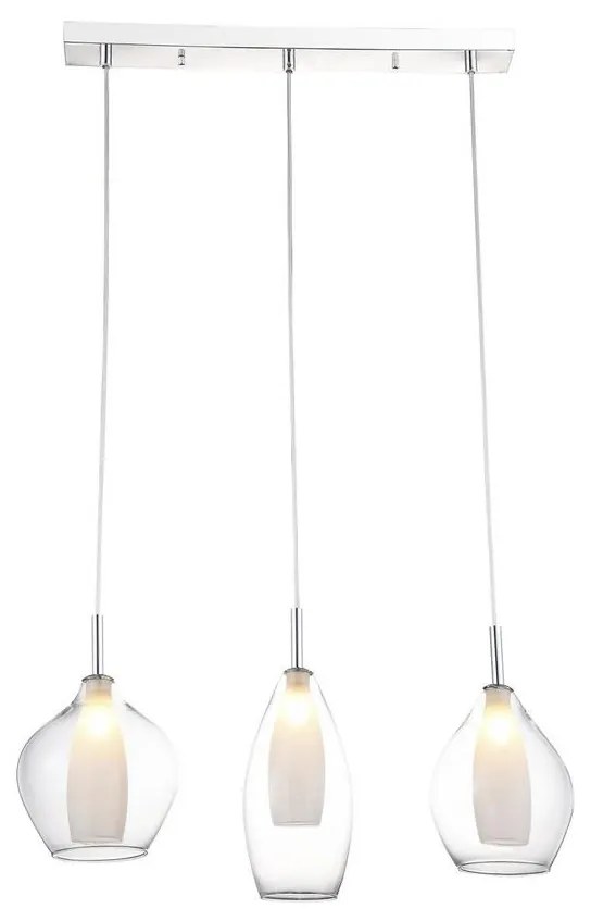 Azzardo AZ3075 - Luster na lanku AMBER 3xG9/40W/230V