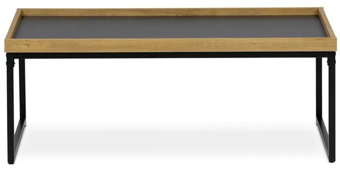 Autronic BONTEC Konferenčný stolík 100x60cm, mdf, dub, CT-611 OAK Farba: Šedá