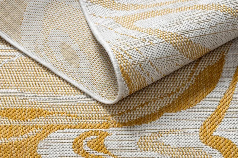 Dywany Łuszczów, Kusový koberec Sion Sisal Marble 22169 ecru/yellow – na von aj na doma, 80x150, žltá, chodba / predsieň