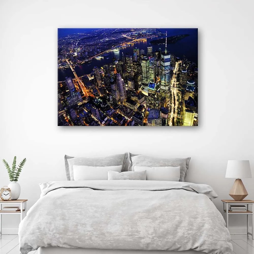 Gario Obraz na plátne New York v noci Rozmery: 100 x 70 cm
