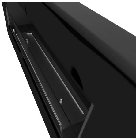 InFire - Rohový BIO krb 45x120 cm 3kW čierna