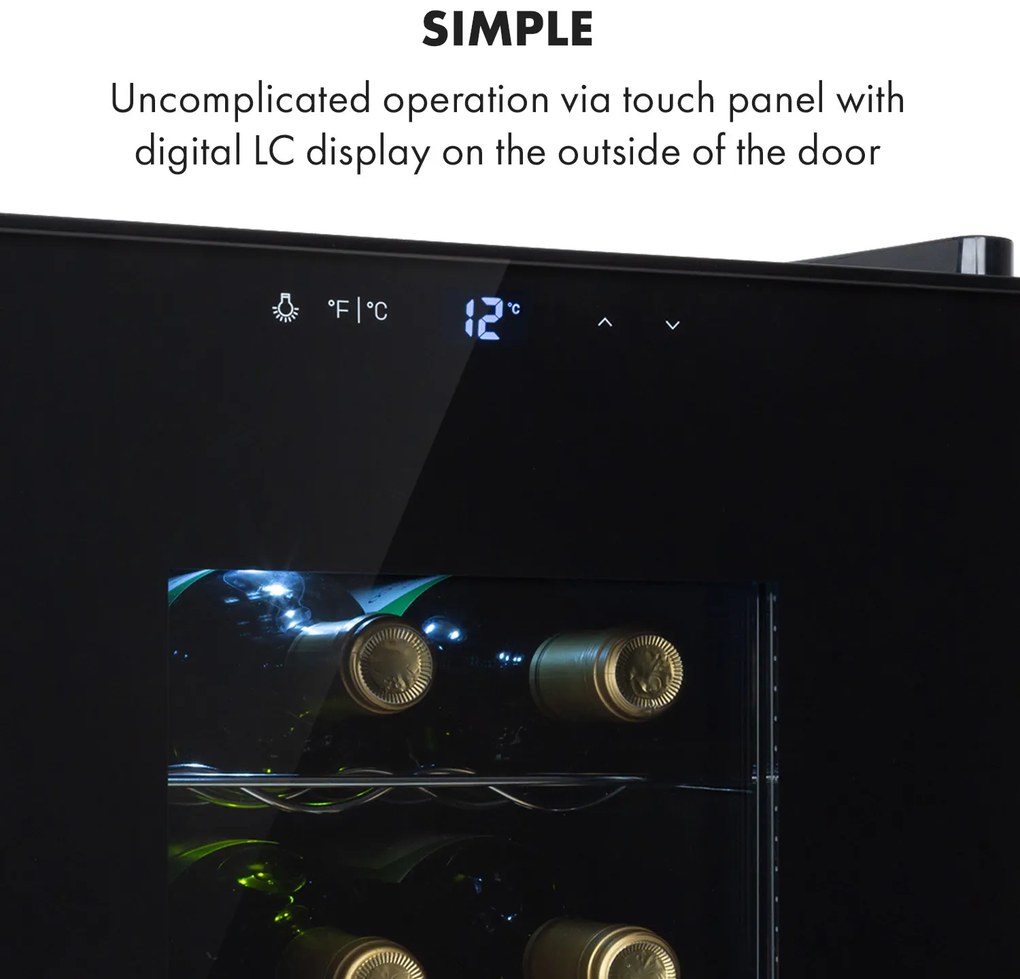 Klarstein Bellevin 18 Uno, vinotéka, 52 l, 11–18°C, 1 zóna