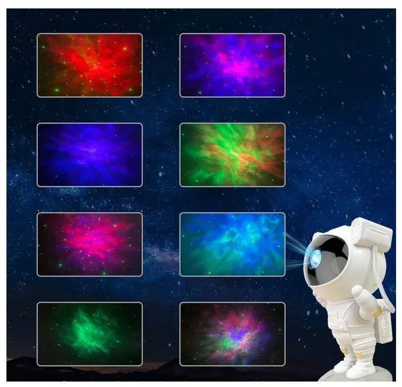 Izoxis Hviezdny projektor Astronaut s diaľkovým ovládaním
