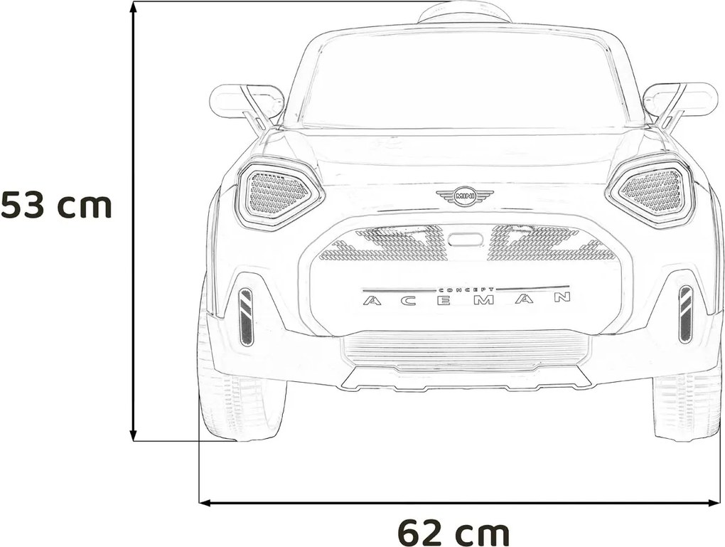 Ramiz Mini Concept Aceman Čierne vozidlo