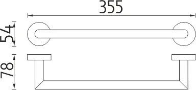 Nimco Držiak na uteráky, 36 cm UNIX - UN 13035A-26