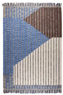 DUTCHBONE HAMPTON koberec Modrá
