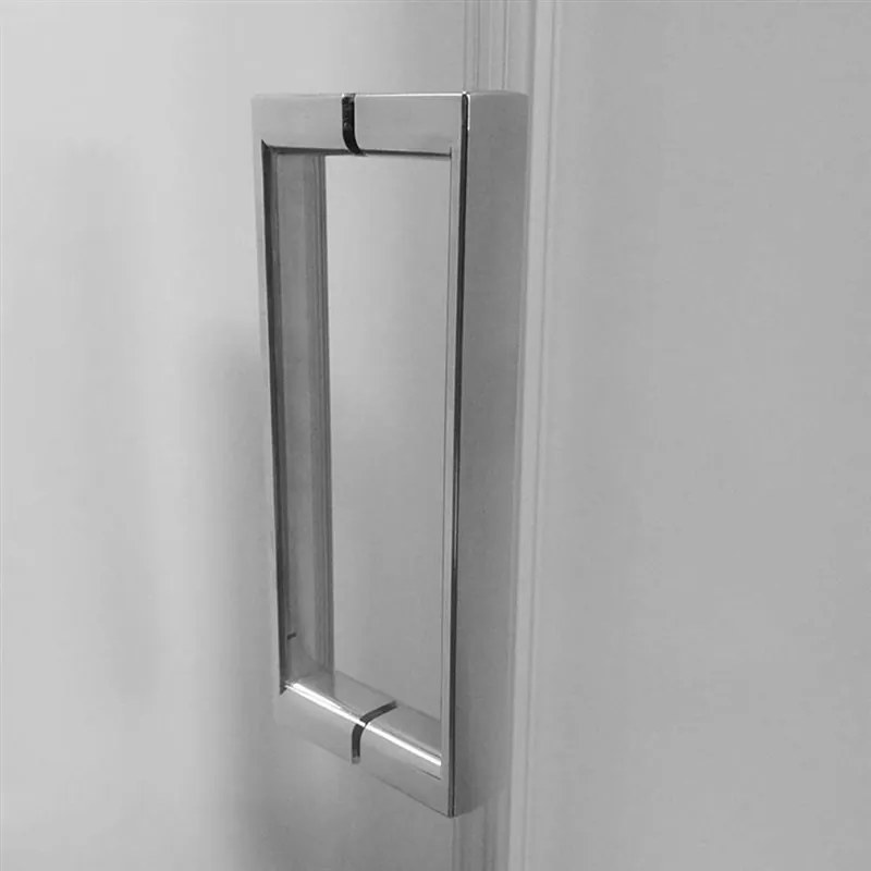 Mereo Mereo, Sprchový kút LIMA, obdĺž.,polopivot. dvere, 2xbočná stena, chróm ALU, sklo Point 6mm, MER-CK87892K