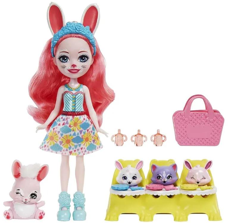 Bábika Enchantimals Bree Bunny Doll a zajačik Twist Bunny