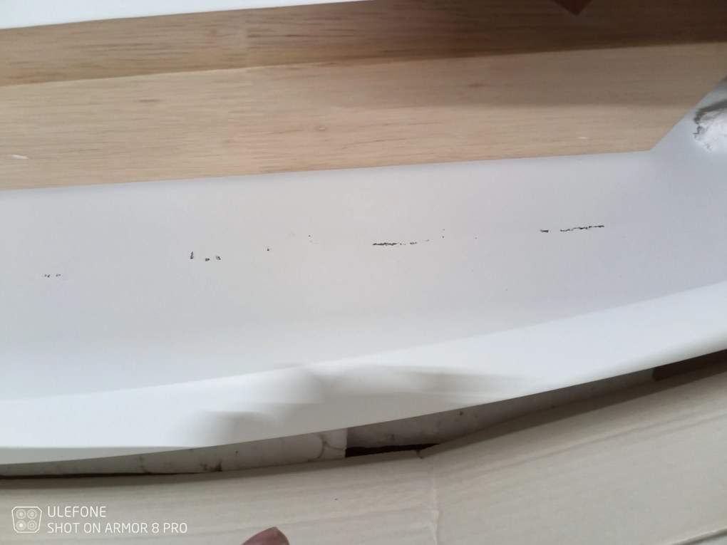 AKCIA Biely jedálenský stôl COMBO II 120(160)X80, rozkladací II. akosť