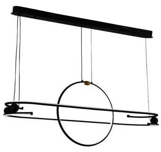 LED Stmievateľný luster na lanku LED/95W/230V 3000-6500K + diaľkové ovládanie