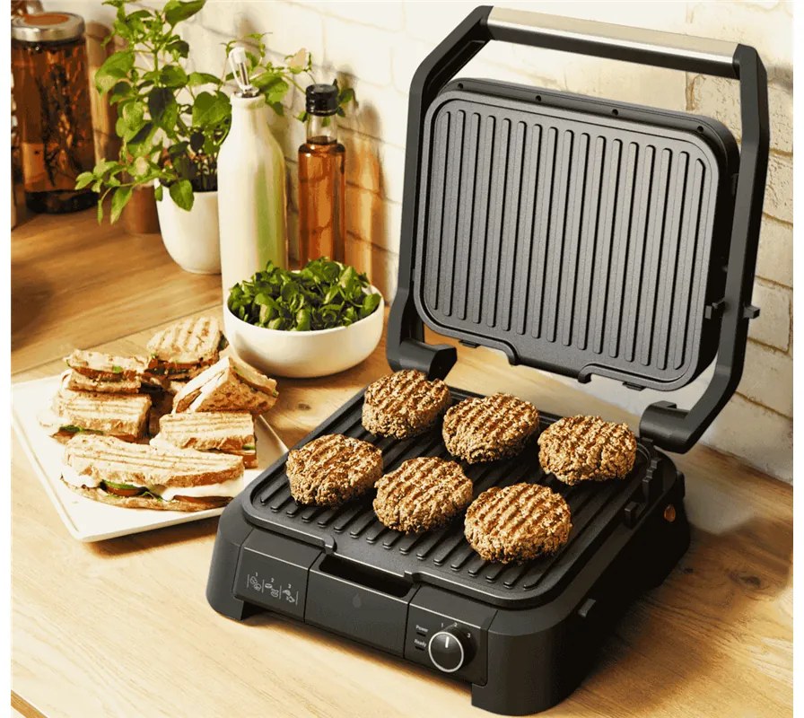 Kontaktný gril Tefal SuperGrill 3v1 GC510DE0 Nerezový/Čierny