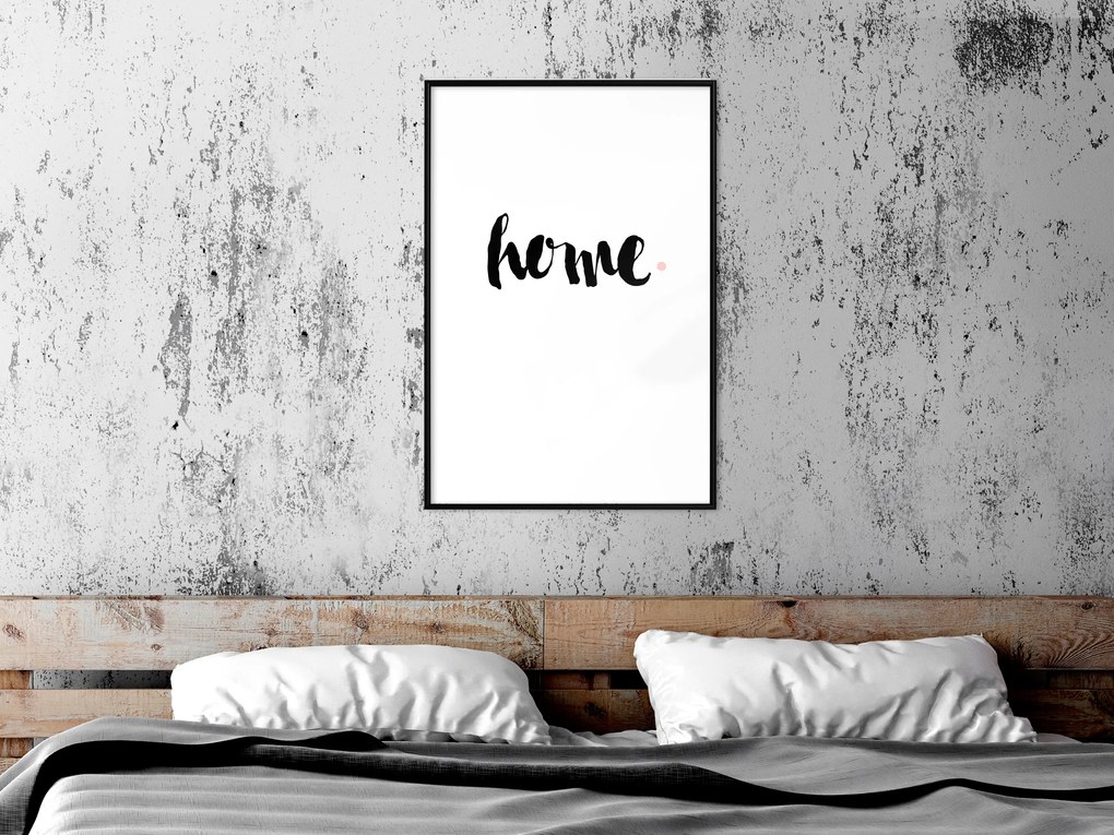 Artgeist Plagát - Home and Dot [Poster] Veľkosť: 40x60, Verzia: Čierny rám