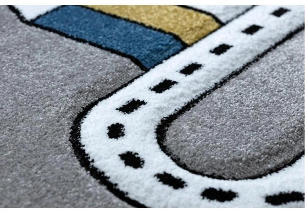 Detský kusový koberec Ulica sivý 180x270cm