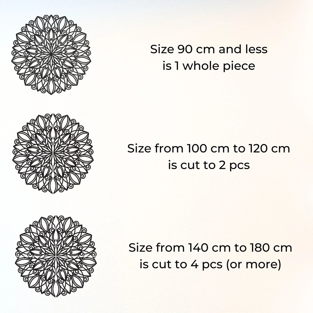 Mandala na stenu – symbol rovnováhy a krásy | REBUSS: HDF - Zlatý Dub 20 cm 4395-82316 HDF0246