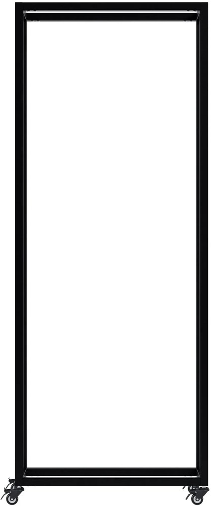 Stojan na drevo Hilta s kolieskami 25x60x150 cm - čierna