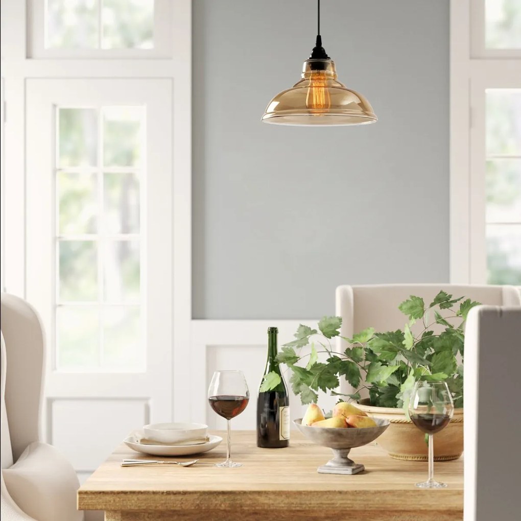 Závesné svietidlo Dilberay VI čierne