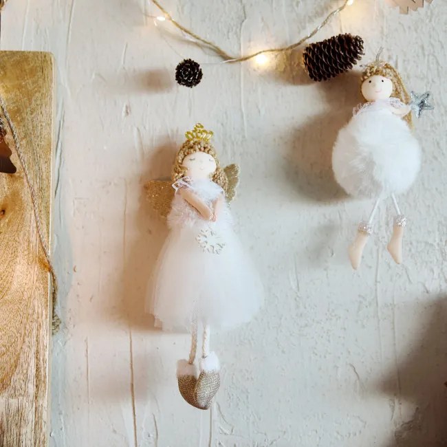 Závesná vianočná dekorácia ALLIN anjel 867915