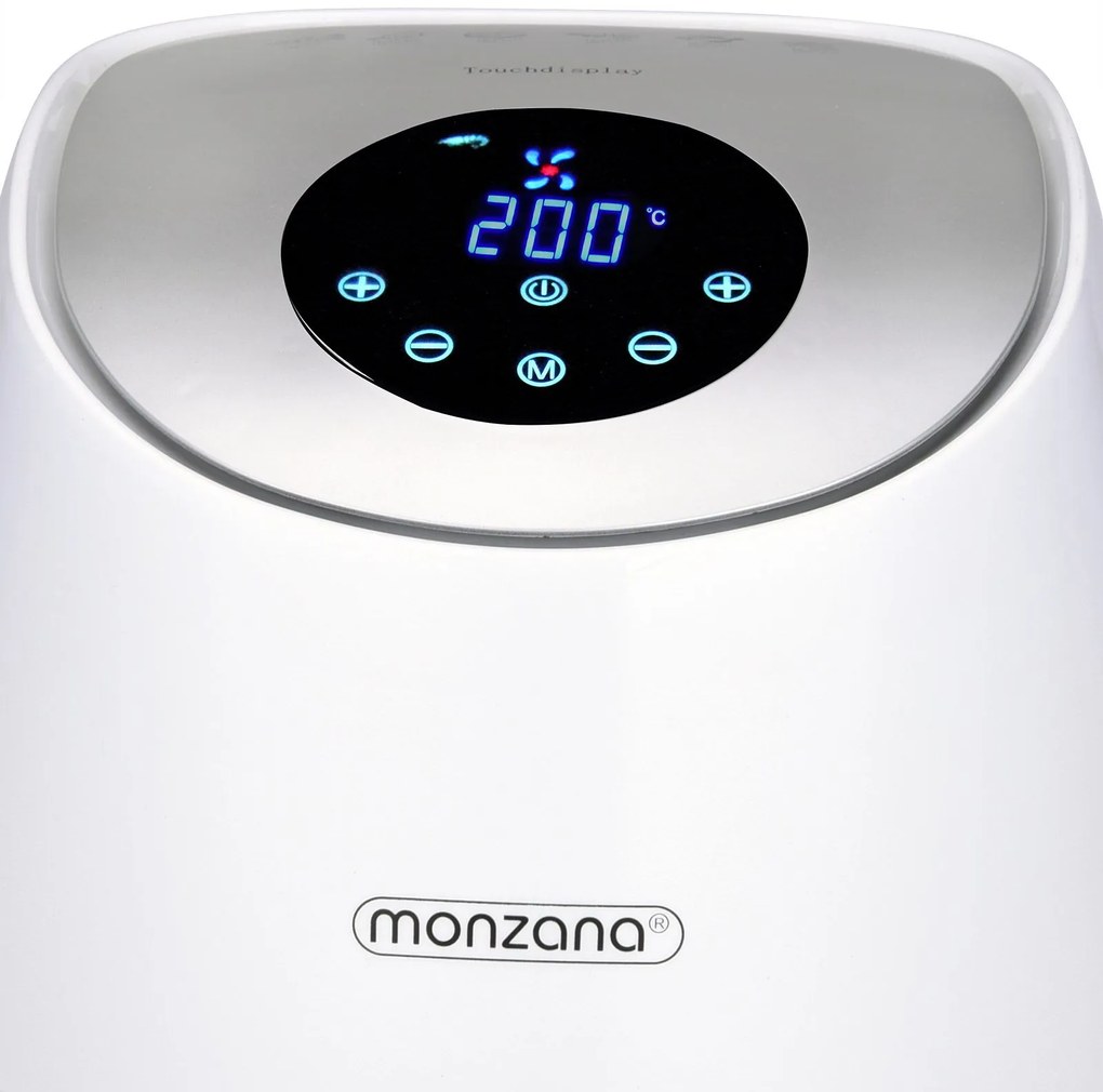 InternetovaZahrada Teplovzdušná fritéza FRYER 1 white – 9 v 1 s dotykovým displejom 1485 W 3,6 l