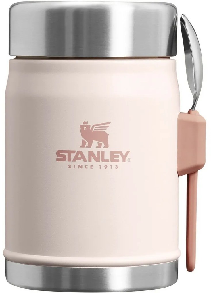 STANLEY termoska jedálenská 400ml s lyžicou/vidličkou Rose Quartz
