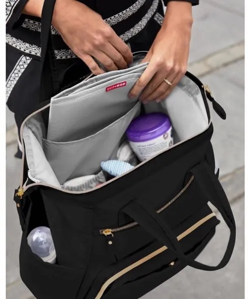 Skip Hop - Přebalovací batoh MAINFRAME na kočík, čierny