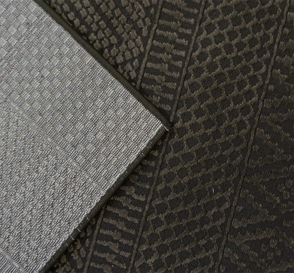 BE Koberec Zurich 1901 DARK GREY – sivý obdĺžnikový Rozmer: 160x230 cm