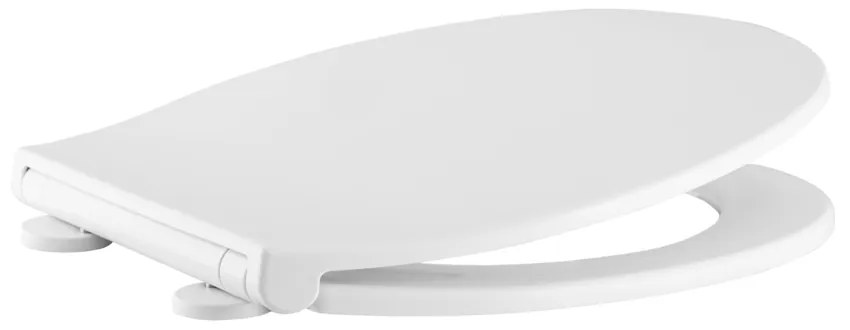 Gamma Porto, toaletné WC sedátko 445x370mm z polypropylénu s pomalým zatváraním, biela, GMA-PORTO