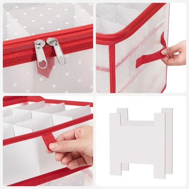 Set úložných boxov na Vianočné gule RFB029T02 (2 ks)