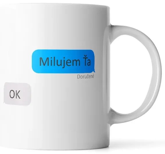 Sablio Hrnček Milujem ťa, OK - 890 ml - XXL