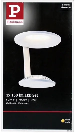 Paulmann 93591 - LED/2,5W Stropné svietidlo GLINT 230V