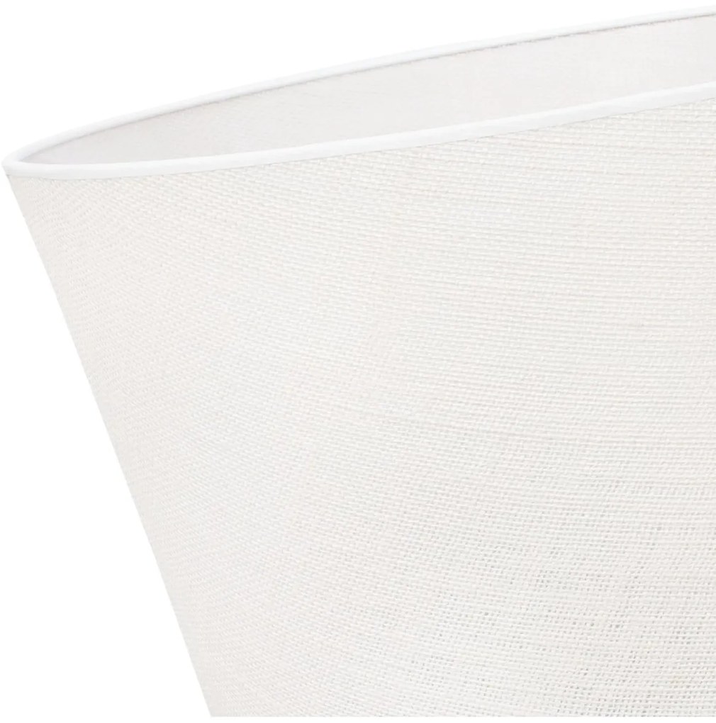 Závesné svietidlo Juta, 1x biele jutové tienidlo, (fi 44cm), b