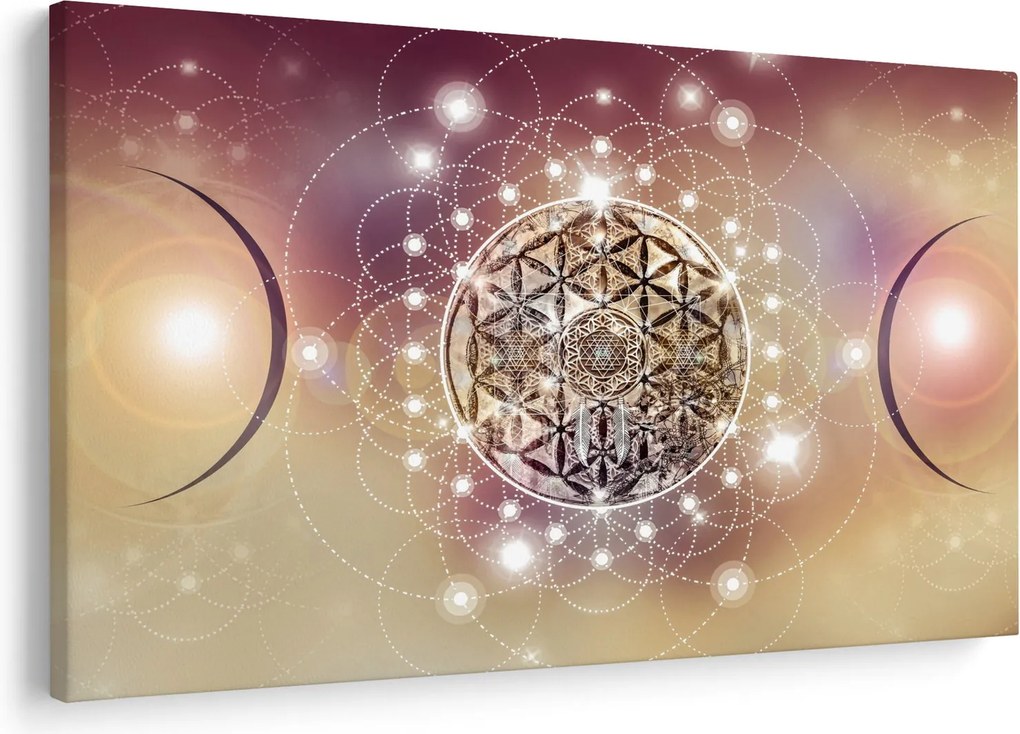 Obraz - Mandala s elementmi (90x60 cm)