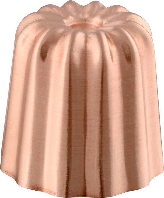 MAUVIEL Formička na bábovku canelé medená s vnútrom z nehrdzavejúcej ocele 3,5 cm