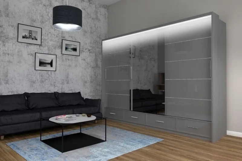 Šatníková skriňa Multi 250, biela