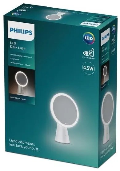 Philips - Stmievateľné kozmetické zrkadielko s LED podsvietením MIRROR LED/4,5W/5V
