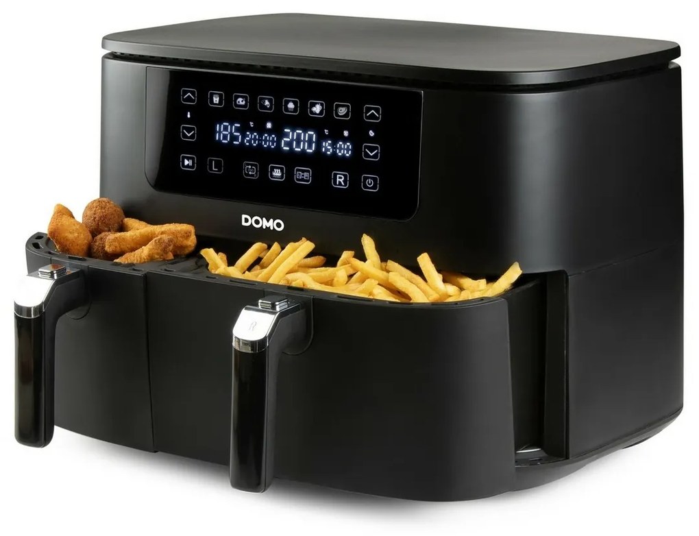 DOMO DO546FR digitálna dvojitá teplovzdušnáfritéza, 3+6 l