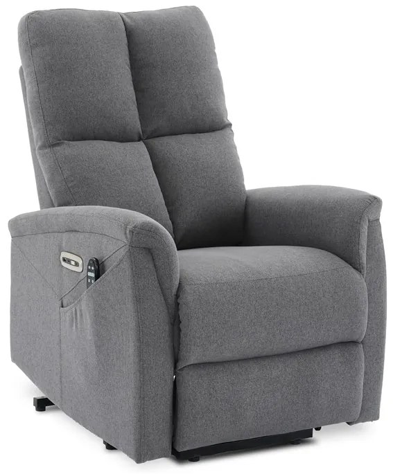 Autronic BONTEC Polohovacie kreslo, elektrické zabudované ovládanie, béžová, látka, TV-929 CRM2 Farba: Šedá