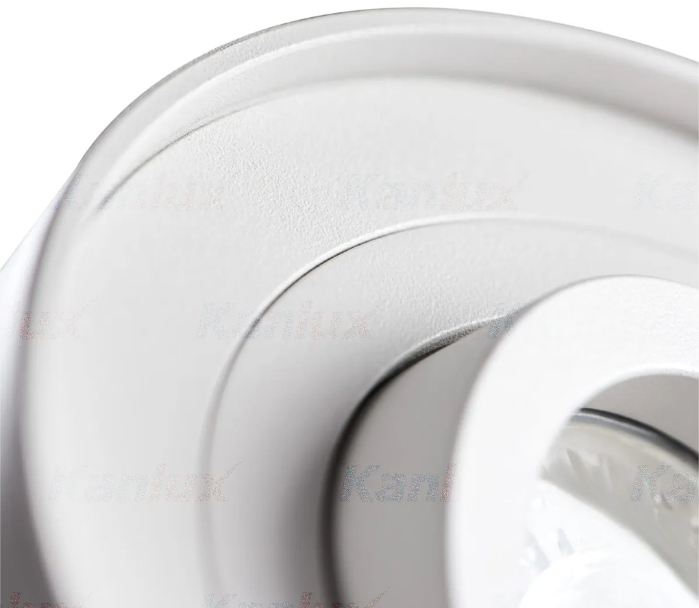 KANLUX Stropné vstavané bodové svietidlo MINI RORT, 98 mm, okrúhle, biele