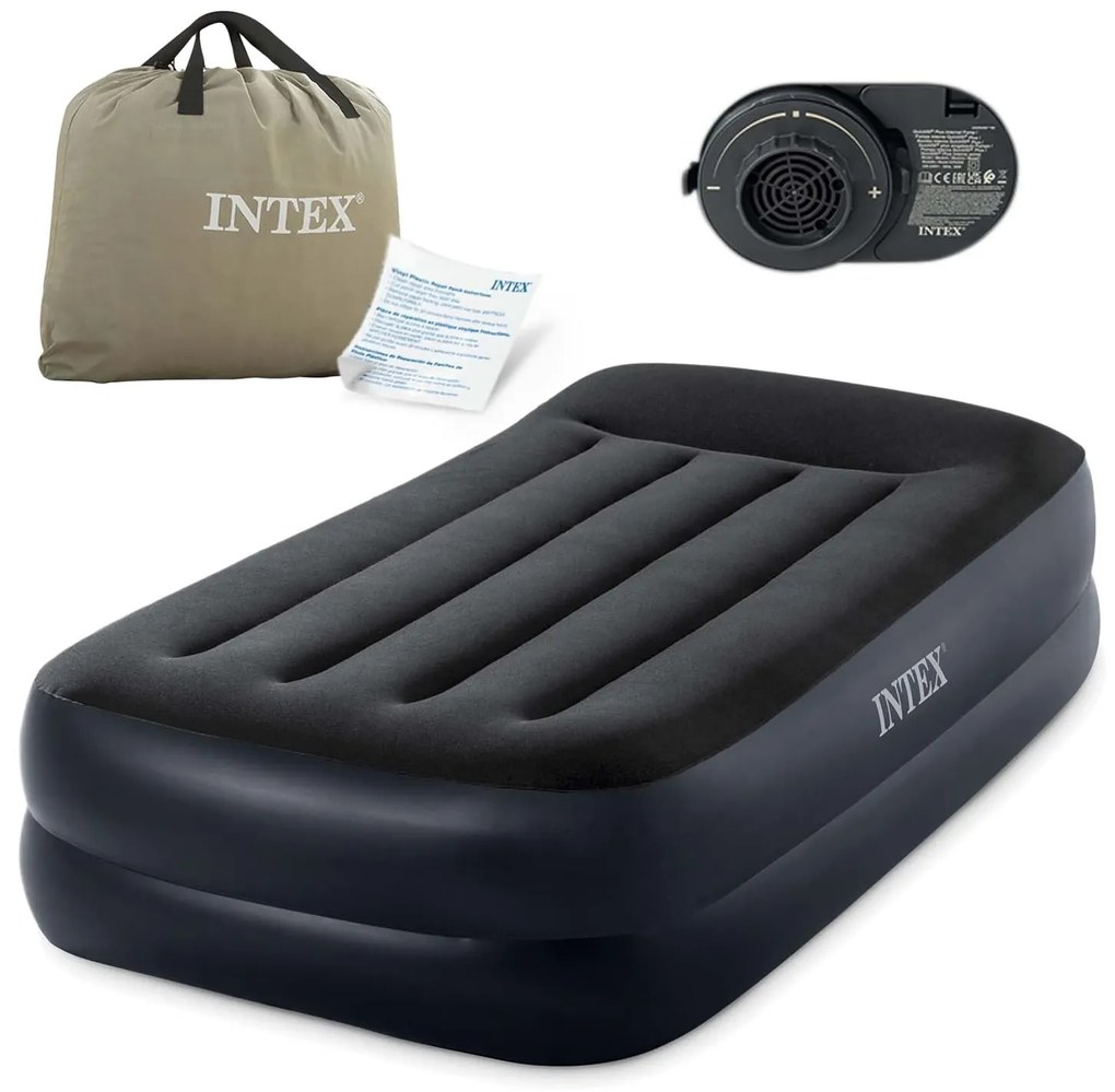 Nafukovací matrac pre jednu osobu 191x99x42 cm s integrovanou elektrickou pumpou INTEX 64122